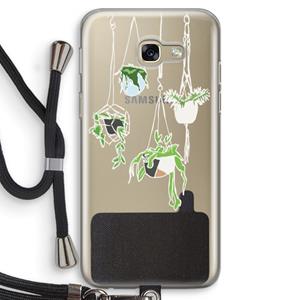 CaseCompany Hang In There: Samsung Galaxy A5 (2017) Transparant Hoesje met koord