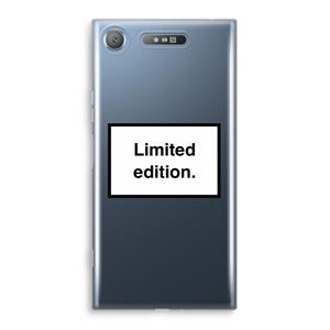 CaseCompany Limited edition: Sony Xperia XZ1 Transparant Hoesje