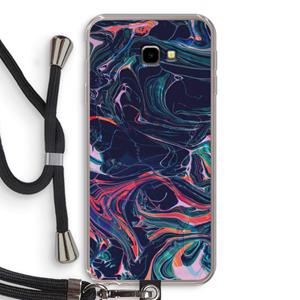 CaseCompany Light Years Beyond: Samsung Galaxy J4 Plus Transparant Hoesje met koord