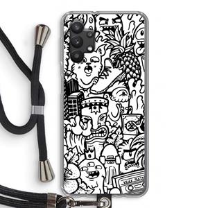 CaseCompany Vexx Mixtape #2: Samsung Galaxy A32 5G Transparant Hoesje met koord