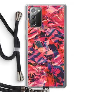 CaseCompany California: Samsung Galaxy Note 20 / Note 20 5G Transparant Hoesje met koord