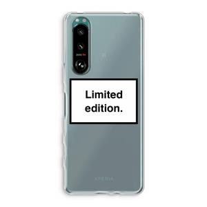CaseCompany Limited edition: Sony Xperia 5 III Transparant Hoesje
