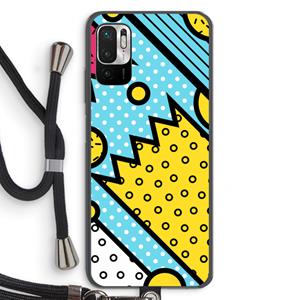 CaseCompany Pop Art #1: Xiaomi Redmi Note 10 5G Transparant Hoesje met koord
