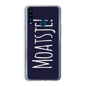 CaseCompany Moatsje!: Samsung Galaxy A20s Transparant Hoesje