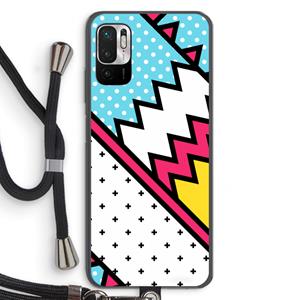 CaseCompany Pop Art #2: Xiaomi Redmi Note 10 5G Transparant Hoesje met koord
