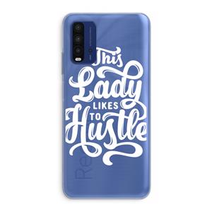 CaseCompany Hustle Lady: Xiaomi Redmi 9T Transparant Hoesje