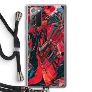 CaseCompany Endless Descent: Samsung Galaxy Note 20 / Note 20 5G Transparant Hoesje met koord