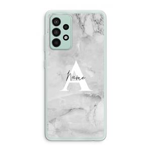 CaseCompany Ivory Marble: Samsung Galaxy A52s 5G Transparant Hoesje