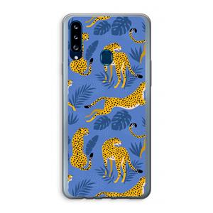 CaseCompany Luipaard: Samsung Galaxy A20s Transparant Hoesje