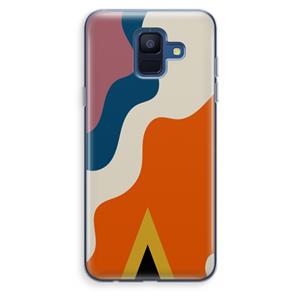 CaseCompany Noor A: Samsung Galaxy A6 (2018) Transparant Hoesje