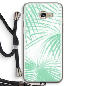 CaseCompany Palmbladeren: Samsung Galaxy A5 (2017) Transparant Hoesje met koord