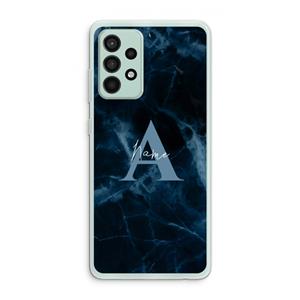 CaseCompany Midnight Marble: Samsung Galaxy A52s 5G Transparant Hoesje