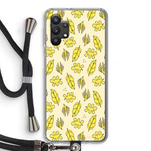 CaseCompany Herfst: Samsung Galaxy A32 5G Transparant Hoesje met koord