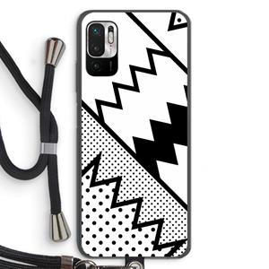 CaseCompany Pop Art #5: Xiaomi Redmi Note 10 5G Transparant Hoesje met koord