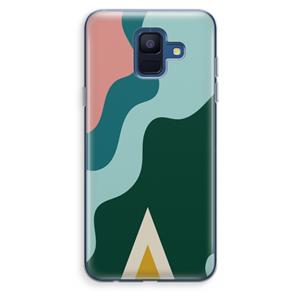 CaseCompany Noor B: Samsung Galaxy A6 (2018) Transparant Hoesje