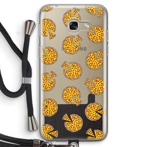 CaseCompany You Had Me At Pizza: Samsung Galaxy A5 (2017) Transparant Hoesje met koord