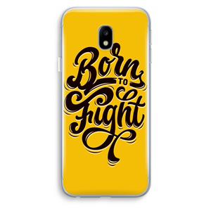 CaseCompany Born to Fight: Samsung Galaxy J3 (2017) Transparant Hoesje