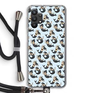 CaseCompany Zeemeermin: Samsung Galaxy A32 5G Transparant Hoesje met koord