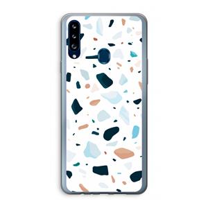 CaseCompany Terrazzo N°13: Samsung Galaxy A20s Transparant Hoesje