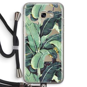 CaseCompany Bananenbladeren: Samsung Galaxy A5 (2017) Transparant Hoesje met koord