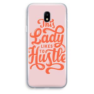 CaseCompany Hustle Lady: Samsung Galaxy J3 (2017) Transparant Hoesje
