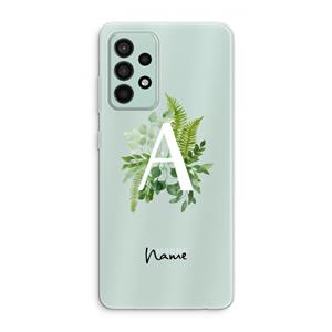 CaseCompany Green Brush: Samsung Galaxy A52s 5G Transparant Hoesje