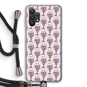 CaseCompany Boompje: Samsung Galaxy A32 5G Transparant Hoesje met koord