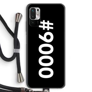 CaseCompany 9000: Xiaomi Redmi Note 10 5G Transparant Hoesje met koord