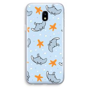 CaseCompany Manta: Samsung Galaxy J3 (2017) Transparant Hoesje