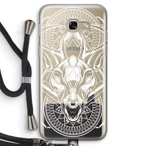 CaseCompany Oh Deer: Samsung Galaxy A5 (2017) Transparant Hoesje met koord