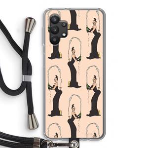 CaseCompany Pop Some Kim: Samsung Galaxy A32 5G Transparant Hoesje met koord