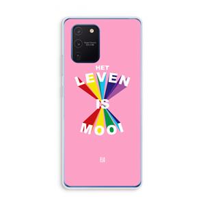 CaseCompany Het Leven Is Mooi: Samsung Galaxy Note 10 Lite Transparant Hoesje