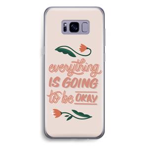 CaseCompany Optimistic flower girl: Samsung Galaxy S8 Plus Transparant Hoesje