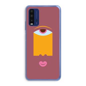 CaseCompany Mono V: Xiaomi Redmi 9T Transparant Hoesje