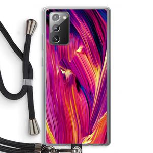 CaseCompany Phoenix: Samsung Galaxy Note 20 / Note 20 5G Transparant Hoesje met koord