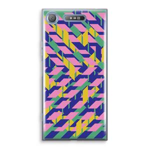 CaseCompany Skew Blush 1: Sony Xperia XZ1 Transparant Hoesje