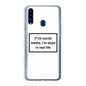 CaseCompany I'm dope: Samsung Galaxy A20s Transparant Hoesje