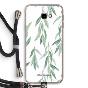 CaseCompany Branch up your life: Samsung Galaxy J4 Plus Transparant Hoesje met koord