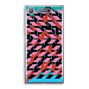 CaseCompany Skew Blush 2: Sony Xperia XZ1 Transparant Hoesje