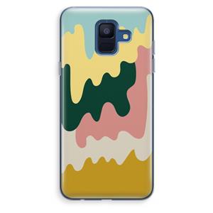 CaseCompany Baar B: Samsung Galaxy A6 (2018) Transparant Hoesje