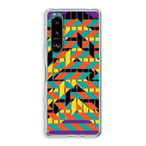 CaseCompany Skew Bee 2: Sony Xperia 5 III Transparant Hoesje