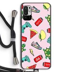 CaseCompany Things Jamie Loves: Xiaomi Redmi Note 10 5G Transparant Hoesje met koord