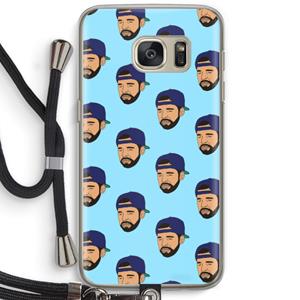 CaseCompany Drake Away: Samsung Galaxy S7 Transparant Hoesje met koord