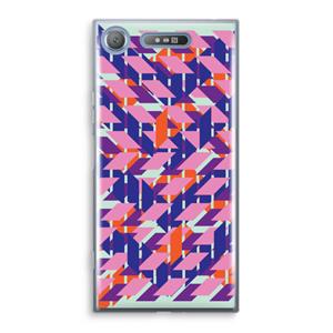 CaseCompany Skew Blush 3: Sony Xperia XZ1 Transparant Hoesje