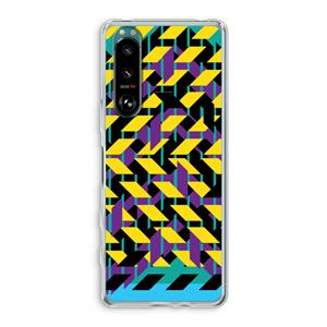 CaseCompany Skew Bee 3: Sony Xperia 5 III Transparant Hoesje