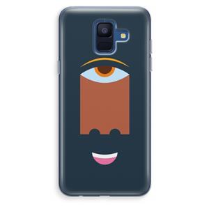 CaseCompany Mono M: Samsung Galaxy A6 (2018) Transparant Hoesje