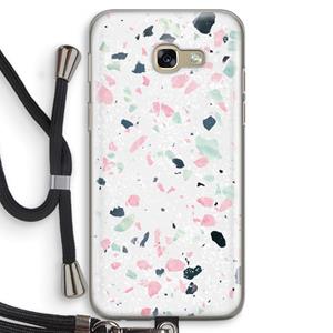 CaseCompany Terrazzo N°3: Samsung Galaxy A5 (2017) Transparant Hoesje met koord