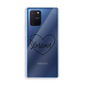 CaseCompany Forever heart black: Samsung Galaxy Note 10 Lite Transparant Hoesje