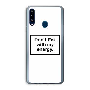 CaseCompany My energy: Samsung Galaxy A20s Transparant Hoesje