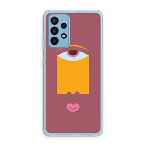 CaseCompany Mono V: Samsung Galaxy A52 Transparant Hoesje